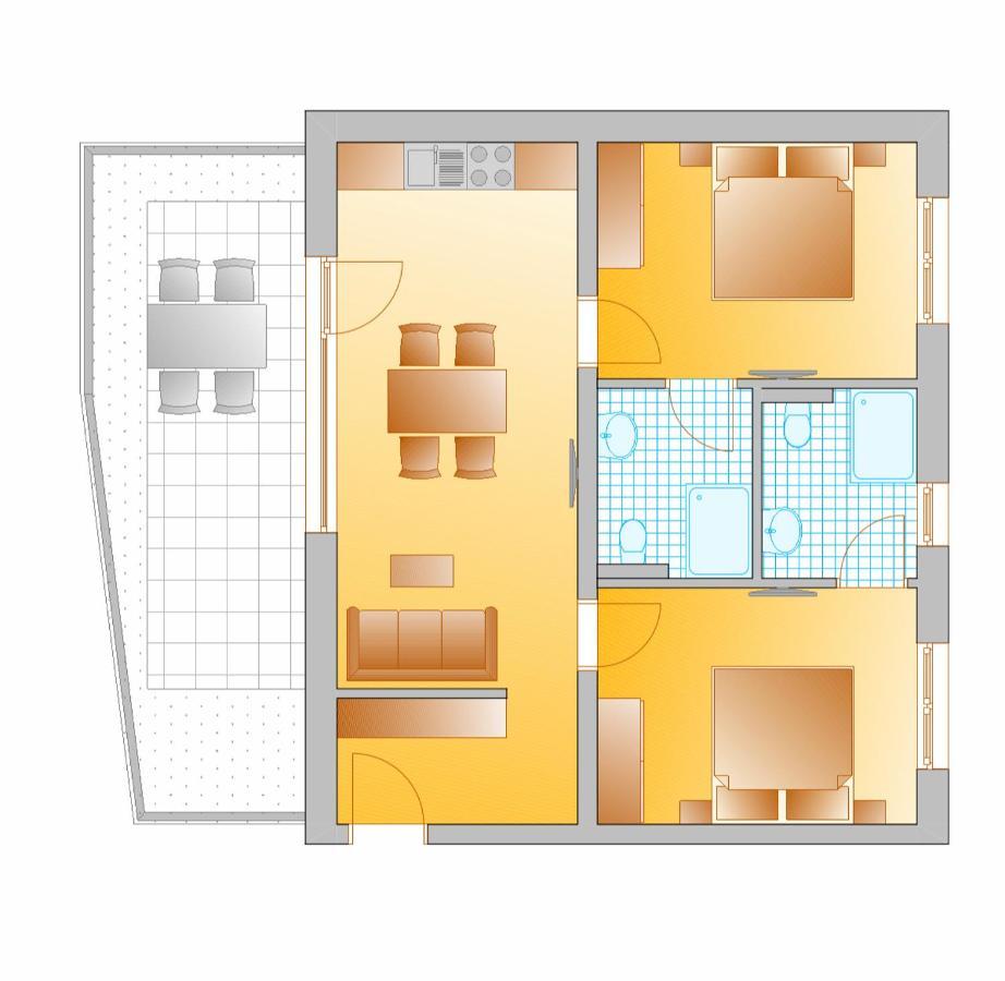 פלאכאו Appartement Hammerrain מראה חיצוני תמונה